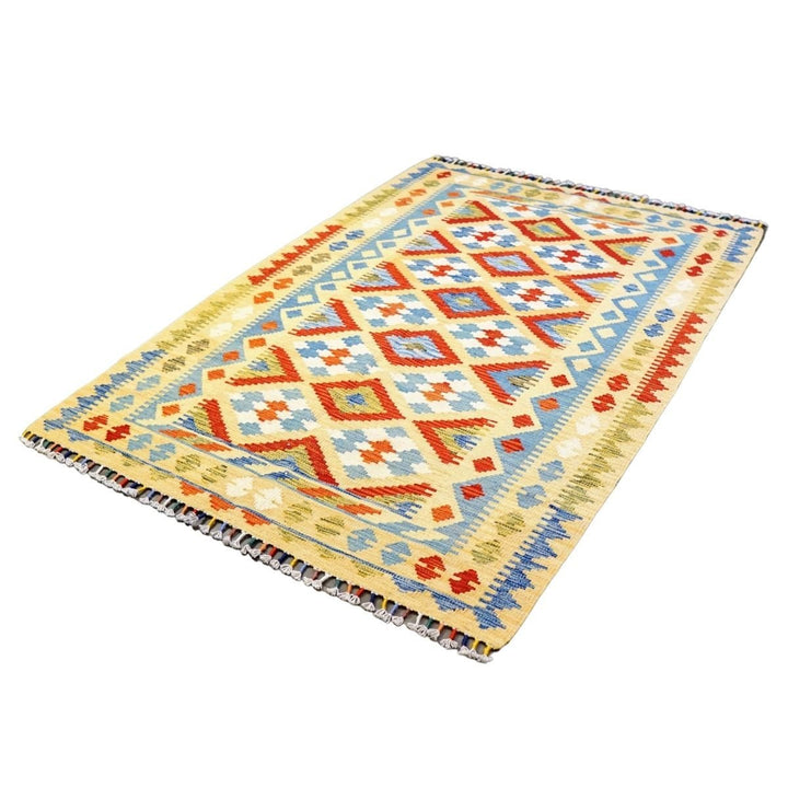 Colourful Bohemian Kilim - Size: 5.9 x 4.2 - Imam Carpets - Online Shop