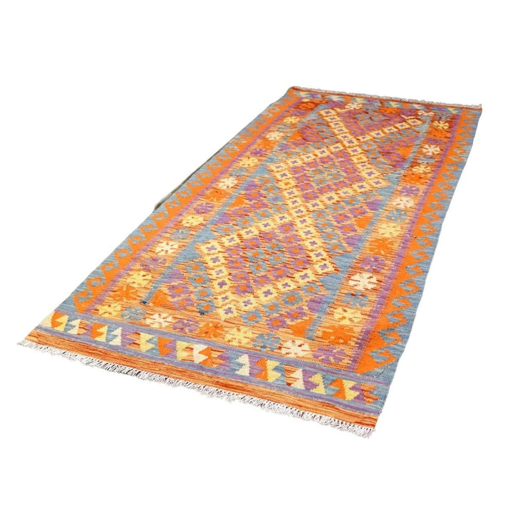 Colourful Bohemian Kilim - Size: 6.5 x 3.5 - Imam Carpets - Online Shop