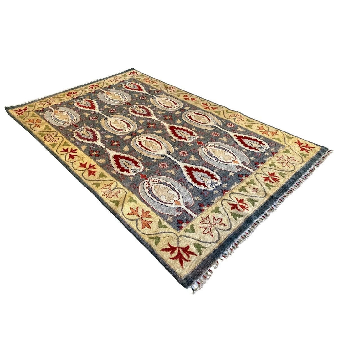 DimGray Suzani Rug - Size: 9.5 x 6 - Imam Carpets - Online Shop