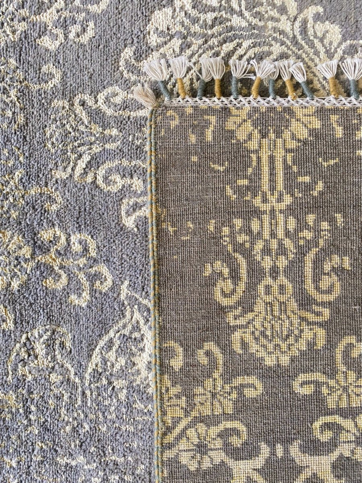 Faded Floral Silk Rug - Size: 8 x 10 - Imam Carpet Co. Home