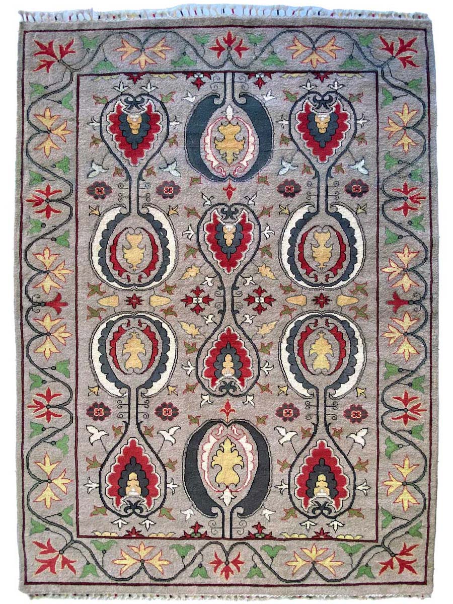Gray Suzani Rug - Size: 8.7 x 5.4 - Imam Carpet Co