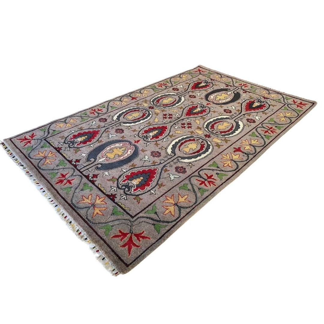 Gray Suzani Rug - Size: 8.7 x 5.4 - Imam Carpets - Online Shop