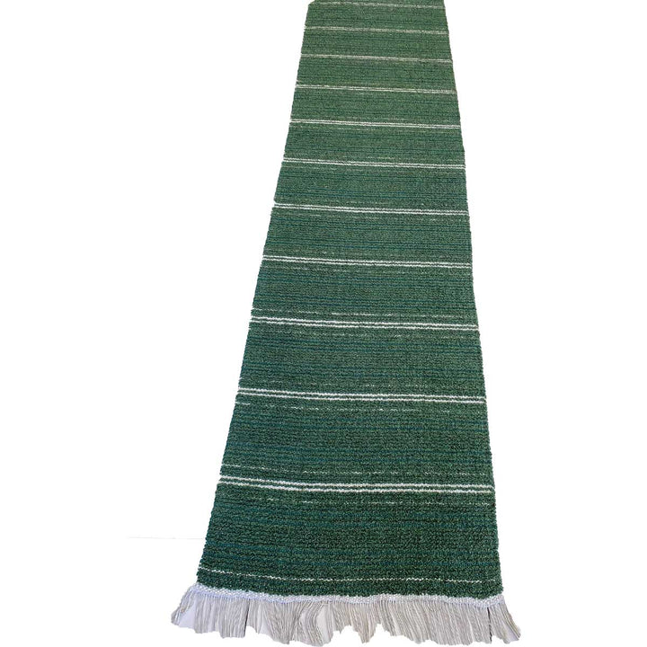 Green Runner - Size: 9.11 x 2.2 - Imam Carpets Online Store
