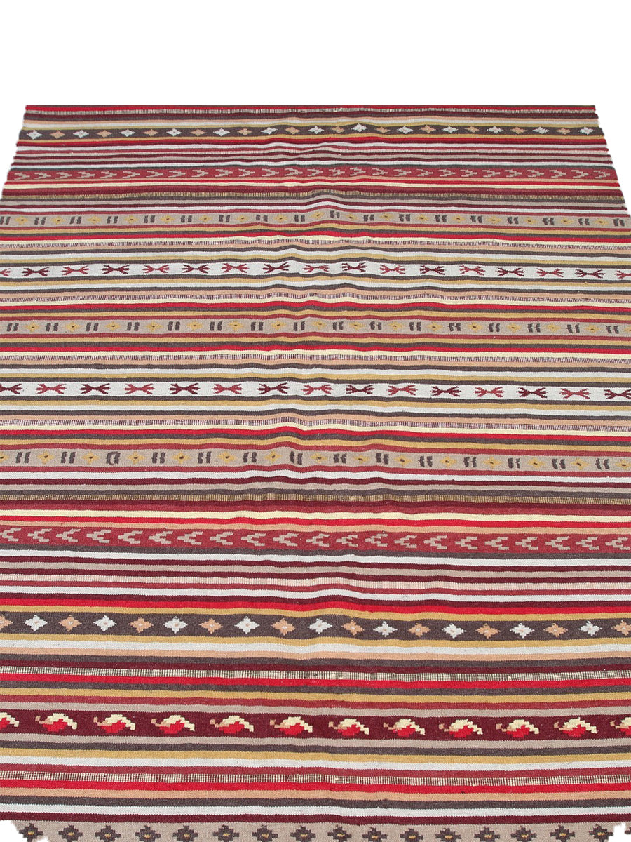 Yenice Handwoven Wool Kilim Size 9 X 6 4 Imam Carpet Co