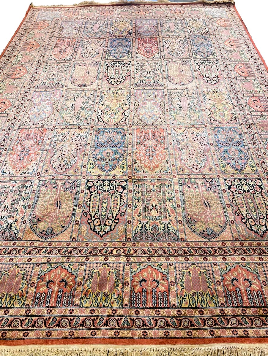 Kashmiri Silk - Size: 11.3 x 7.7 - Imam Carpets Online Store