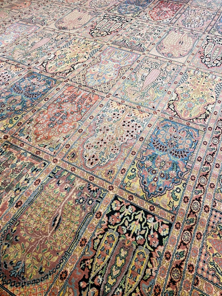 Kashmiri Silk - Size: 11.3 x 7.7 - Imam Carpets Online Store