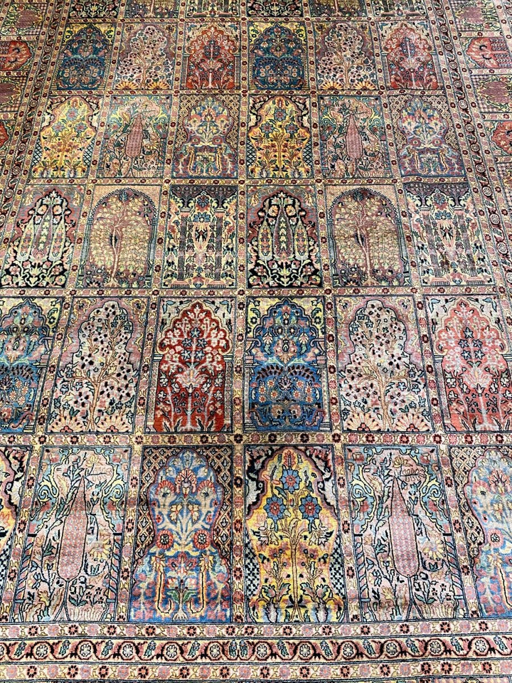 Kashmiri Silk - Size: 11.3 x 7.7 - Imam Carpets Online Store