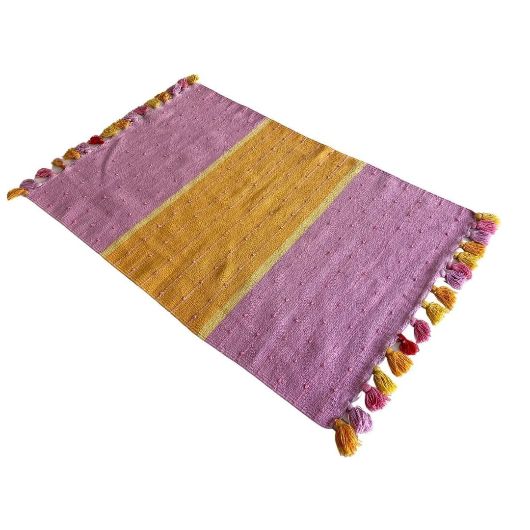 Kids Rug with tassels - Size: 4.6 x 2.1 - Imam Carpets - Online Shop