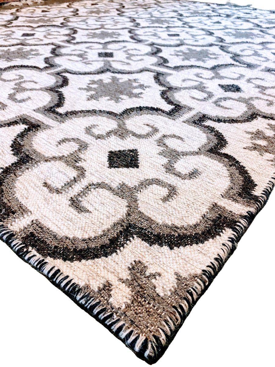 Modern Turkish Kilim - Size: 6.4 x 5.5 - With Free Mats - Imam Carpets - Online Shop