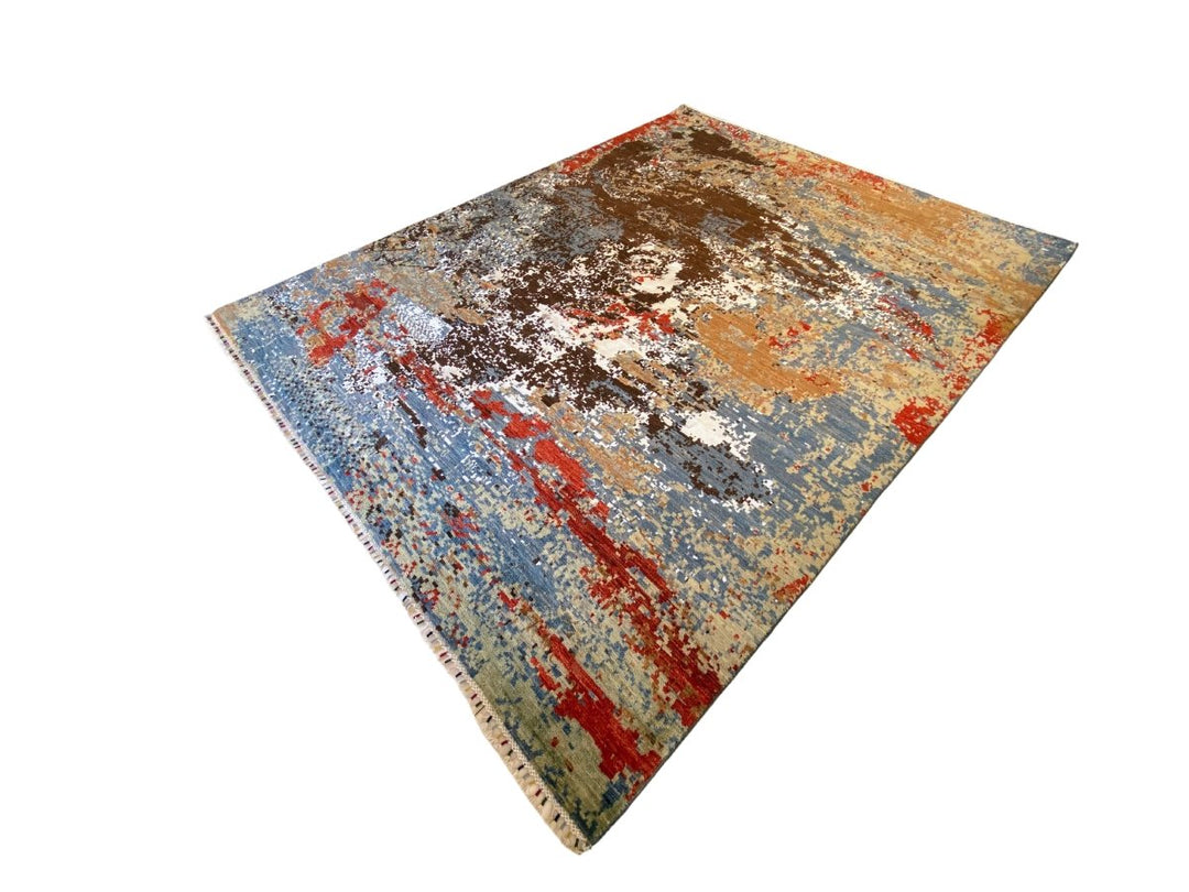 MultiSplatter Abstract Rug - Size: 10.5 x 8.1 - Imam Carpet Co. Home
