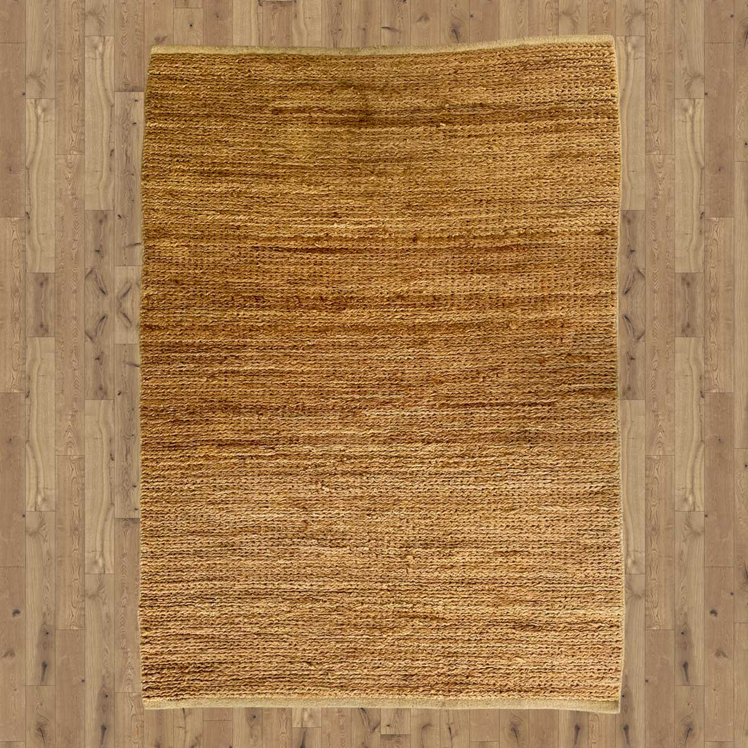 Natural Braided Jute Rug - Size: 4.10 x 3.11 - Imam Carpets - Online Shop