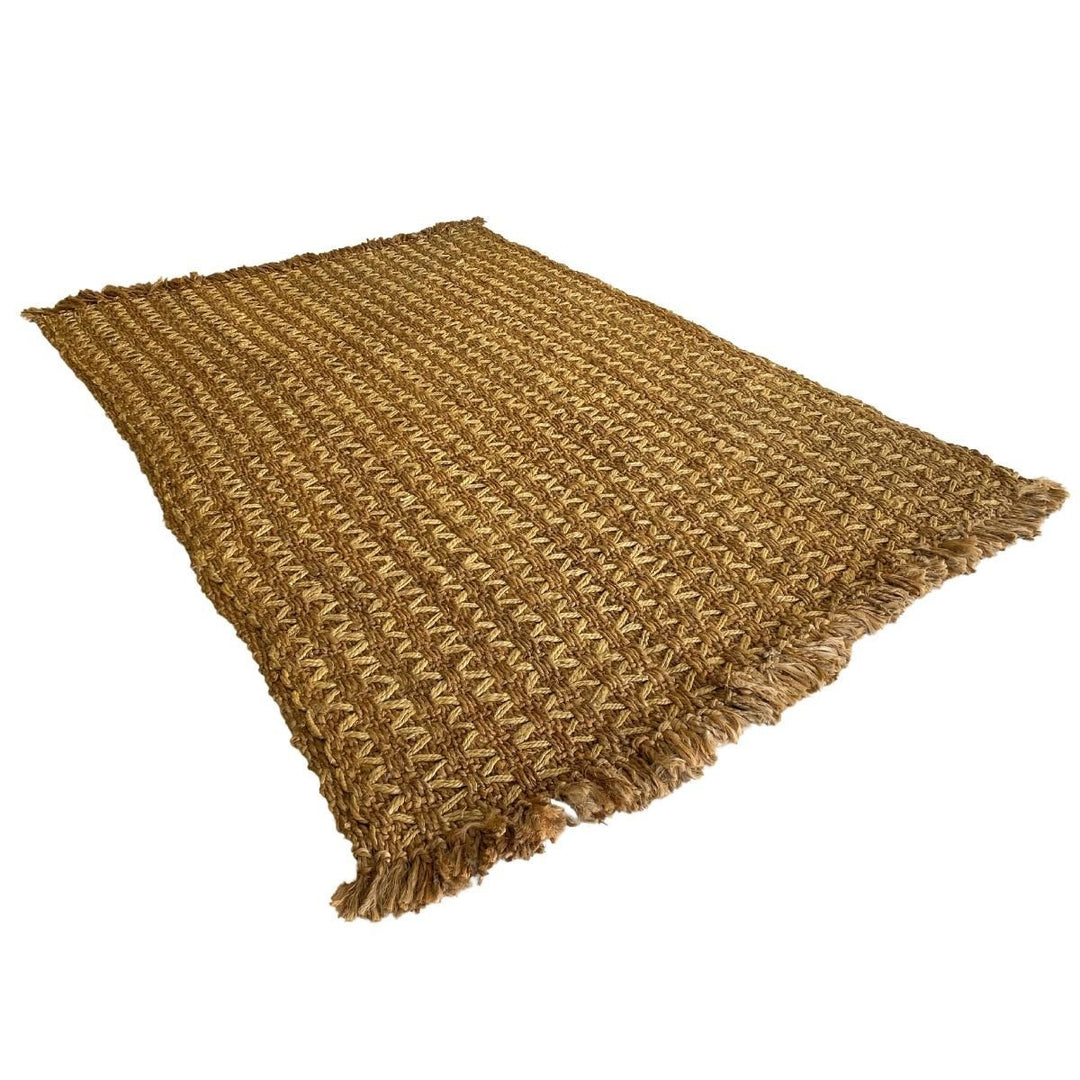 Natural Braided Jute Rug - Size: 7.9 x 4.11 - Imam Carpets - Online Shop