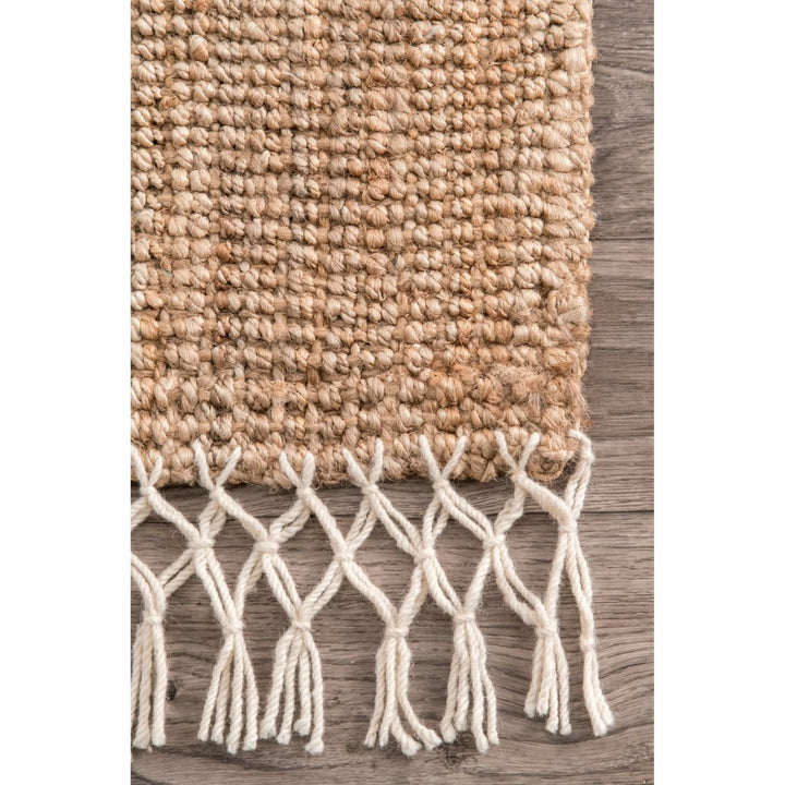 Natural Chunky Jute Runner - Size: 8.2 x 2.6 - Imam Carpets Online Store