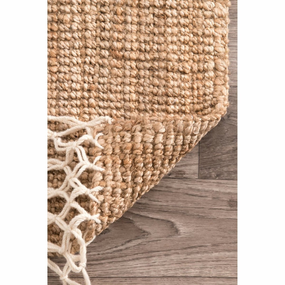 Natural Chunky Jute Runner - Size: 8.2 x 2.6 - Imam Carpets Online Store