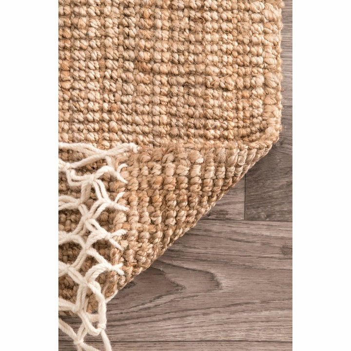 Natural Chunky Jute Runner - Size: 8.2 x 2.6 - Imam Carpets Online Store