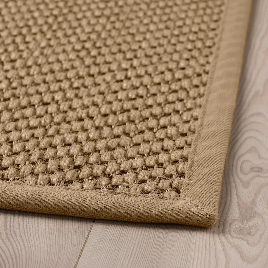 Natural Flatwoven Jute Rug - Size: 5.11 x 4.3 - Imam Carpet Co. Home