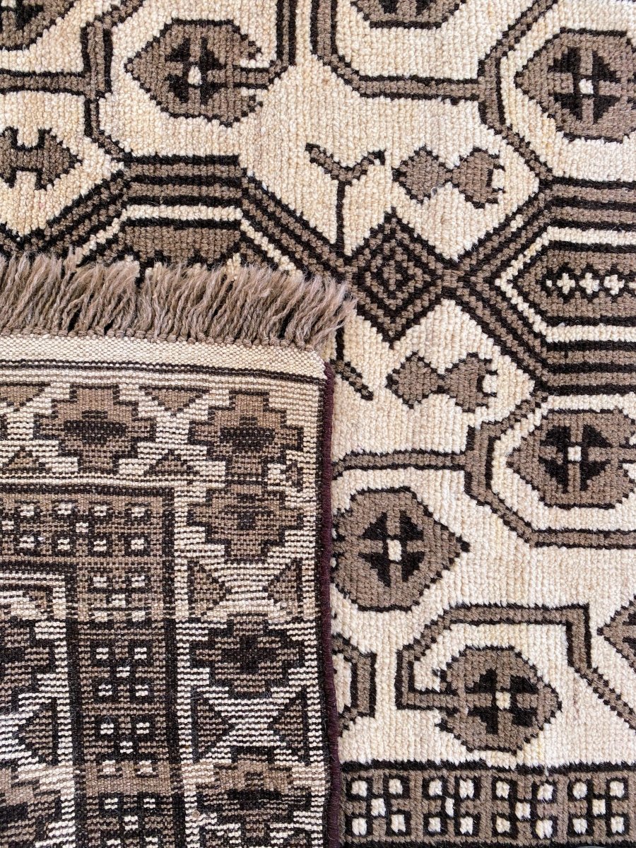 Natural Trellis Afghani Rug - Size: 8.8 x 5.2 - Imam Carpets Online Store