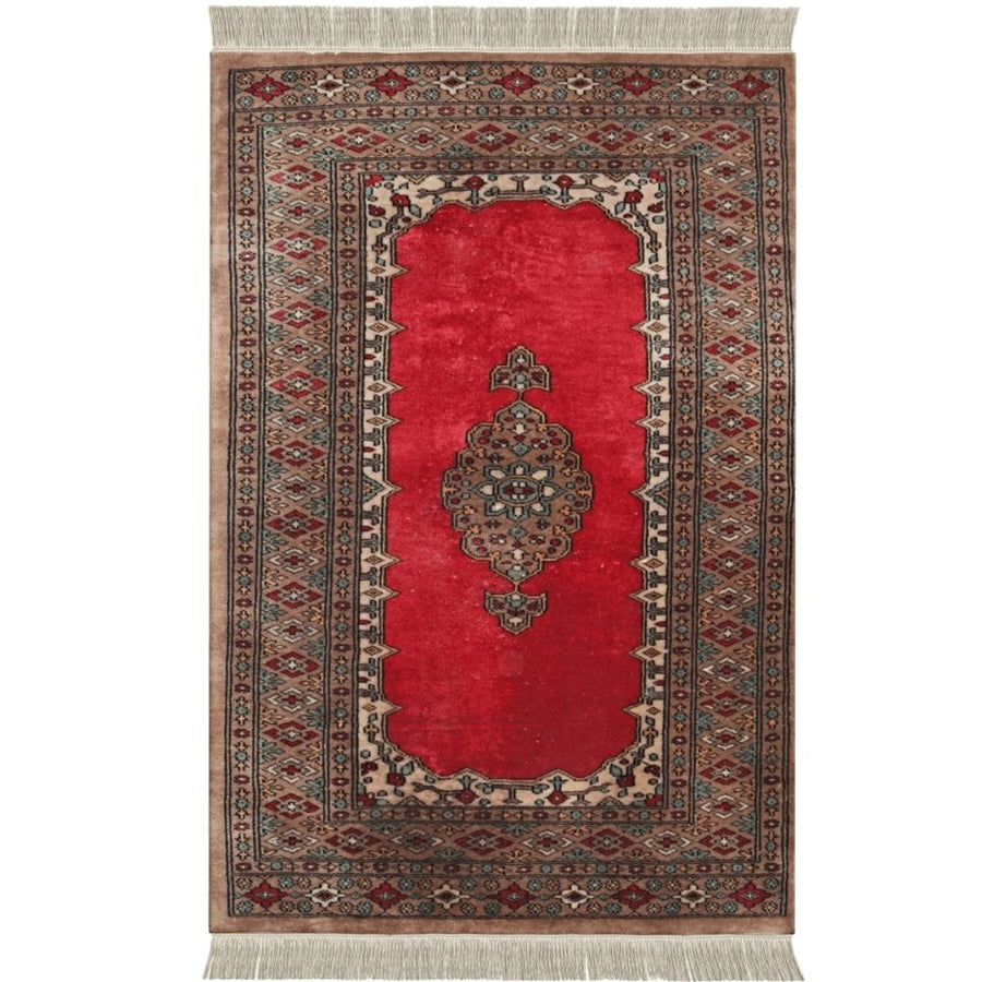 Pakistani - 3.11 x 2.7- Persian Design Single Knot Carpet - Imam Carpets - Online Shop