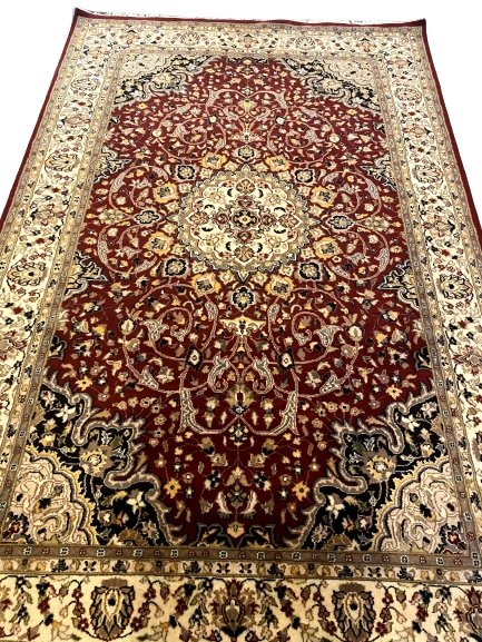 Pakistani - 9.2 x 5.11- Persian Design Double Knot Carpet - Imam Carpets - Online Shop