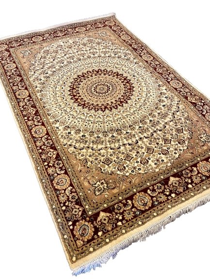 Pakistani - 9.2 x 6- Persian Design Double Knot Carpet - Imam Carpets - Online Shop