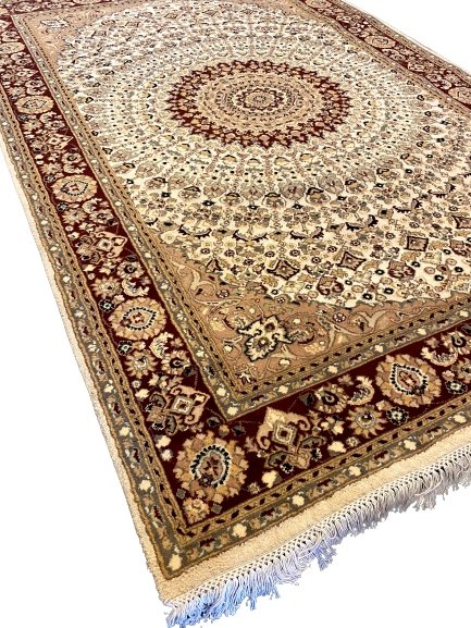 Pakistani - 9.2 x 6- Persian Design Double Knot Carpet - Imam Carpets - Online Shop