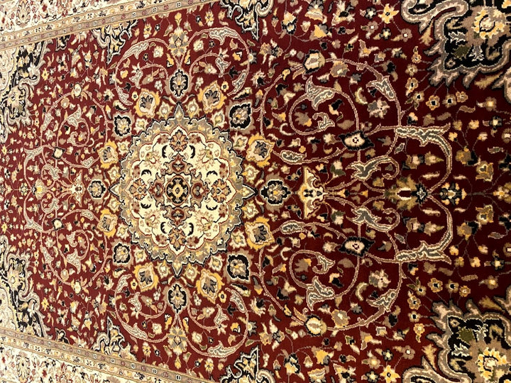 Pakistani - 9.3 x 6 - Persian Design Double Knot Carpet - Imam Carpets - Online Shop