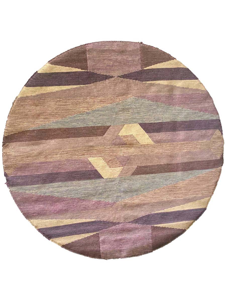 Round Abstract Rug - Size: 6'2" - Imam Carpet Co