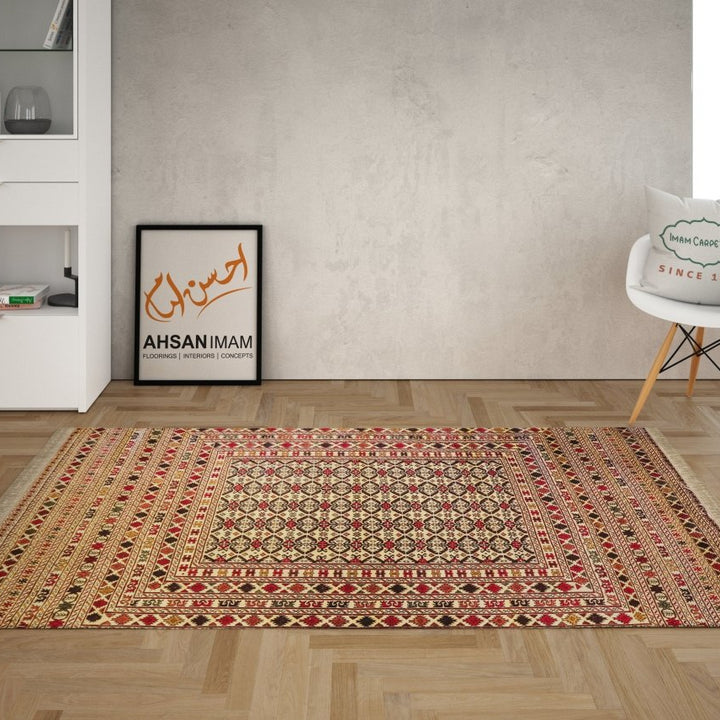 Soumak - 4.3 x 6 - Tribal Handmade Kilim - Imam Carpets - Online Shop