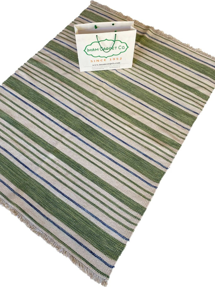 Stripe Rug - Size: 5.10 x 4.5 - Imam Carpets Online Store