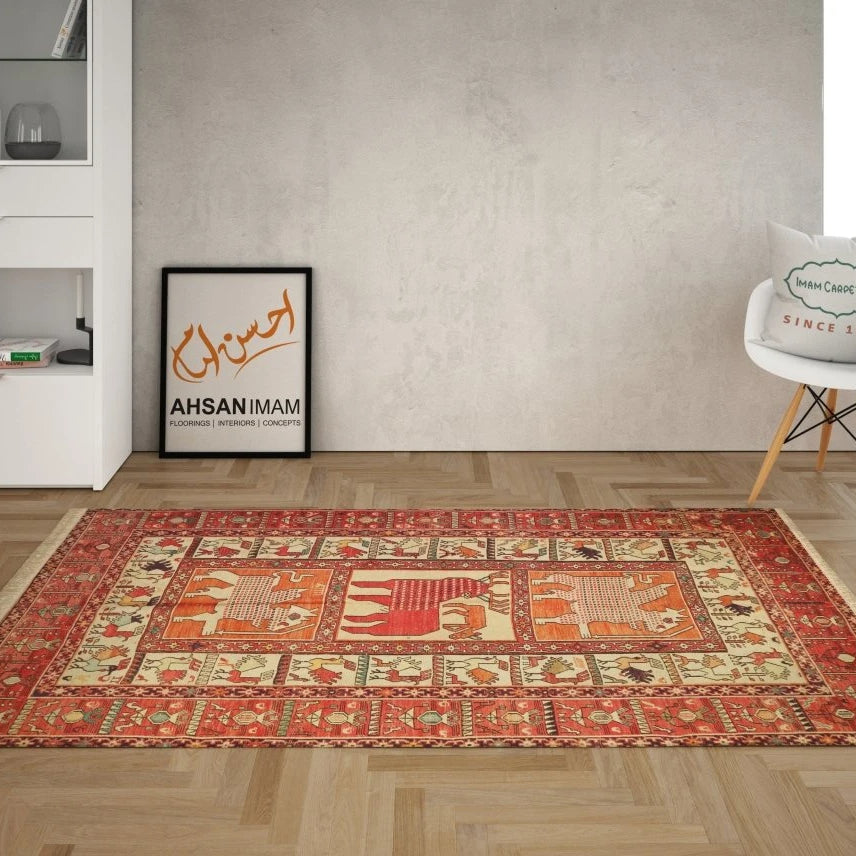 Sumak Silk- 4 x 6 - Handmade Kilim - Imam Carpets - Online Shop