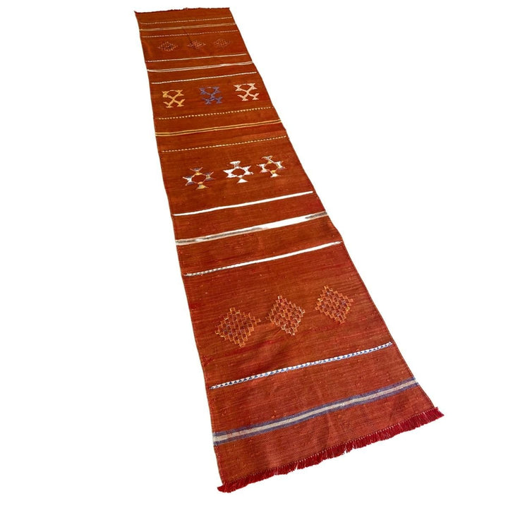 Sumak Silk Turkish Kilim - Size: 9.4 x 2 - Imam Carpets - Online Shop