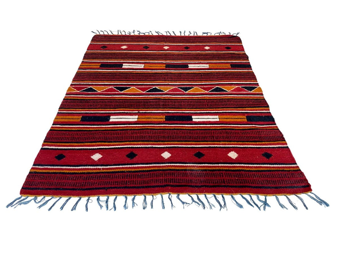 Tribal Dhurrie - Size: 6.3 x 4.11 - Imam Carpet Co. Home