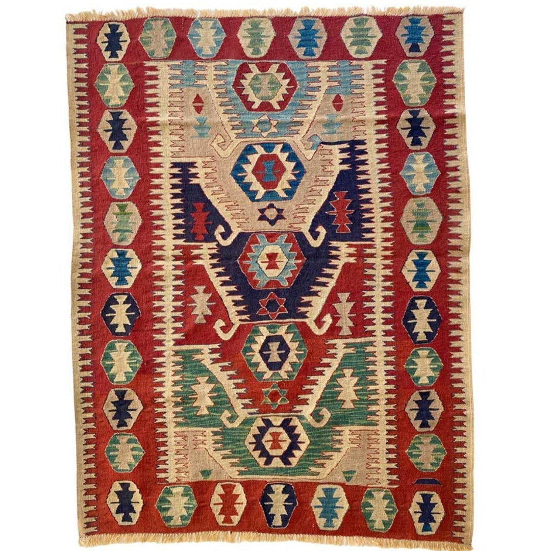 Turkish Kilim - Size: 5.3 x 4 - Imam Carpets - Online Shop