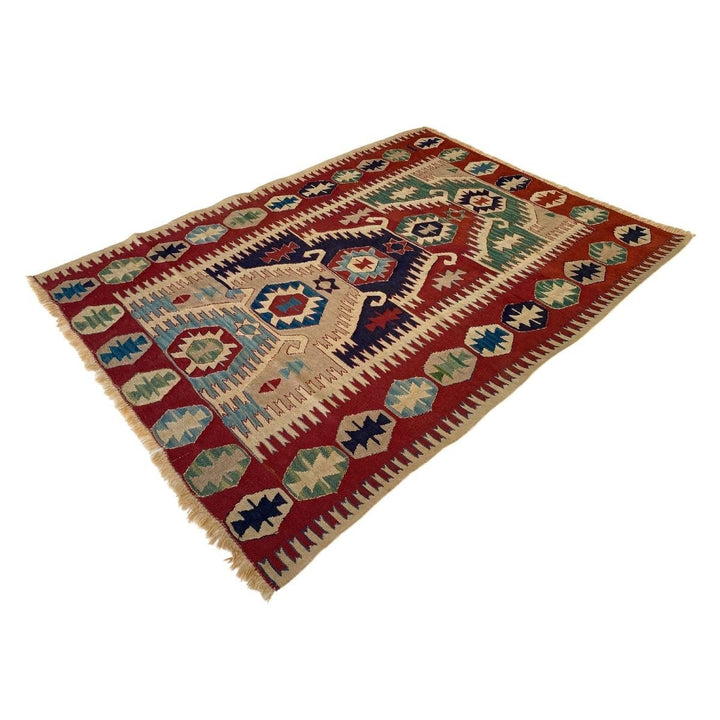 Turkish Kilim - Size: 5.3 x 4 - Imam Carpets - Online Shop