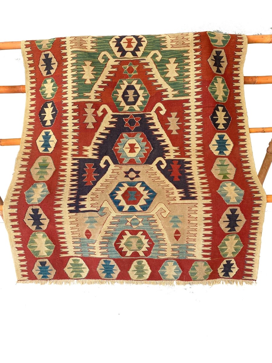 Turkish Kilim - Size: 5.3 x 4 - Imam Carpets - Online Shop