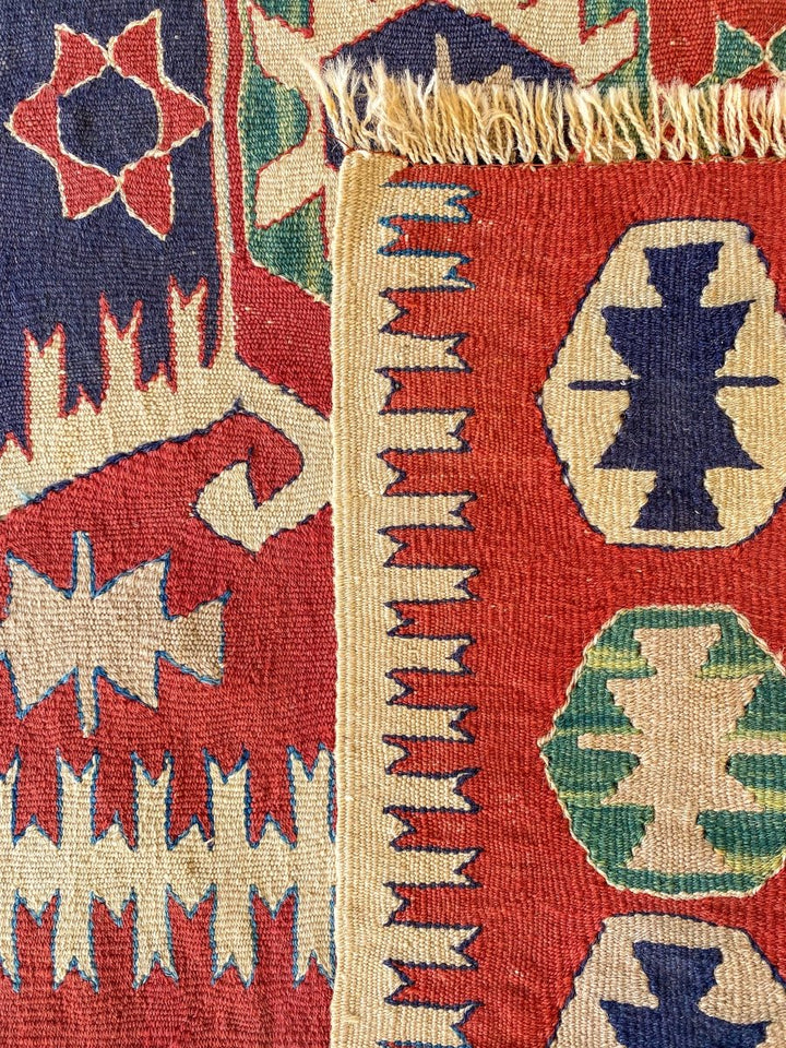 Turkish Kilim - Size: 5.3 x 4 - Imam Carpets - Online Shop