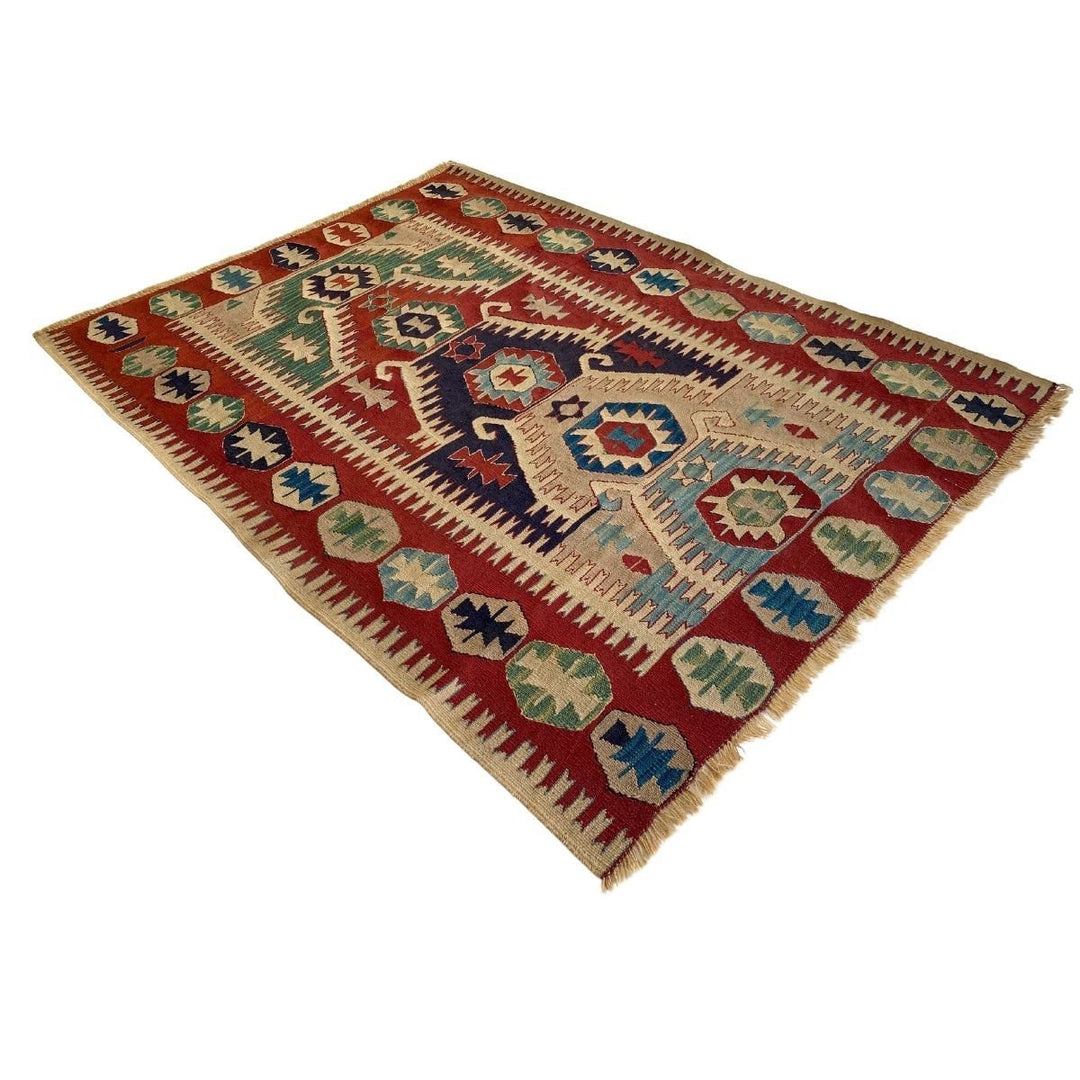 Turkish Kilim - Size: 5.3 x 4 - Imam Carpets - Online Shop