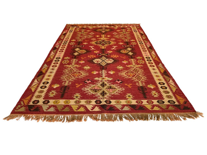 Vintage Afghani Kilim - Size: 8.2 x 5.3 - Imam Carpet Co. Home
