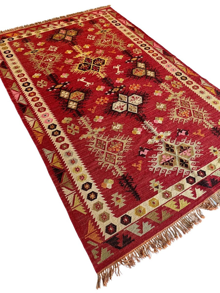 Vintage Afghani Kilim - Size: 8.2 x 5.3 - Imam Carpet Co. Home
