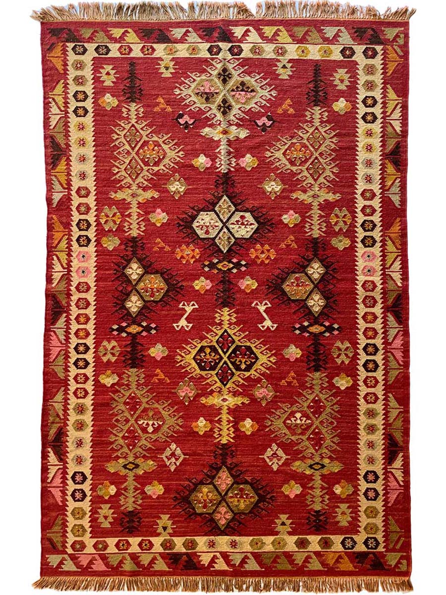 Vintage Afghani Kilim - Size: 8.2 x 5.3 - Imam Carpet Co