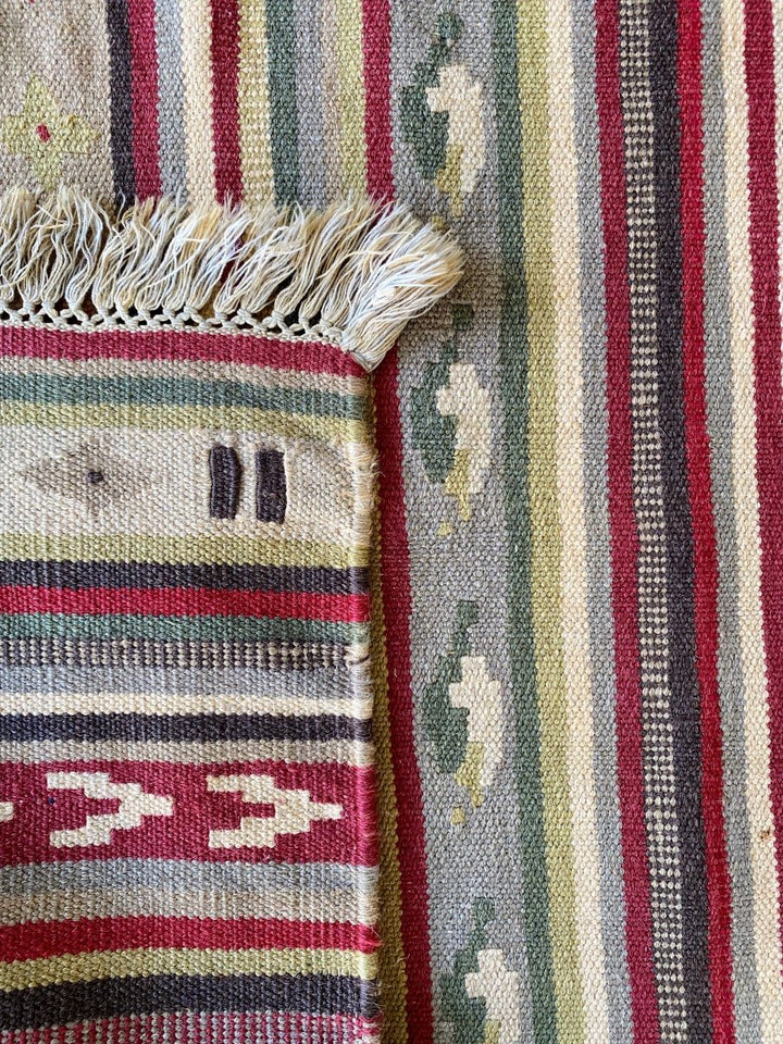 Vintage Turkish Dhurrie - Size: 6.4 x 4.10 - Imam Carpet Co. Home