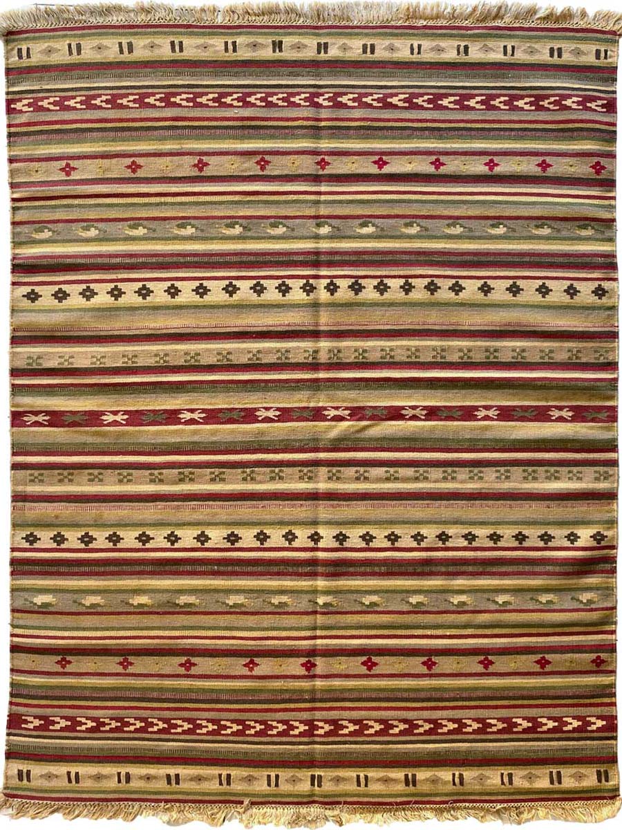 Vintage Turkish Dhurrie - Size: 6.4 x 4.10 - Imam Carpet Co