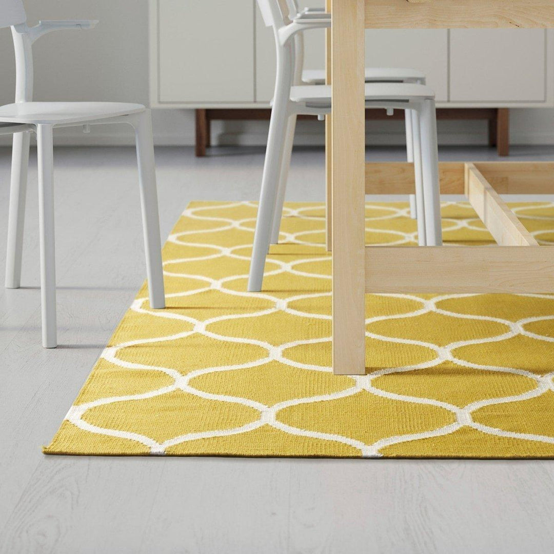 Yellow Trellis Rug - Size: 7.8 x 5.5 - Imam Carpet Co. Home