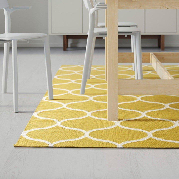 Yellow Trellis Rug - Size: 7.8 x 5.5 - Imam Carpet Co. Home