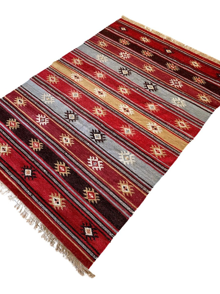 Zanskar Kilim - Size: 5.11 x 4.2 - Imam Carpet Co. Home