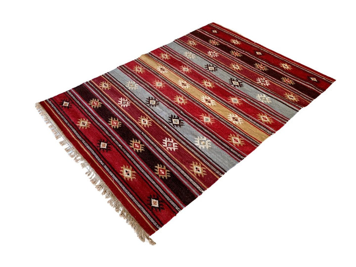 Zanskar Kilim - Size: 5.11 x 4.2 - Imam Carpet Co. Home