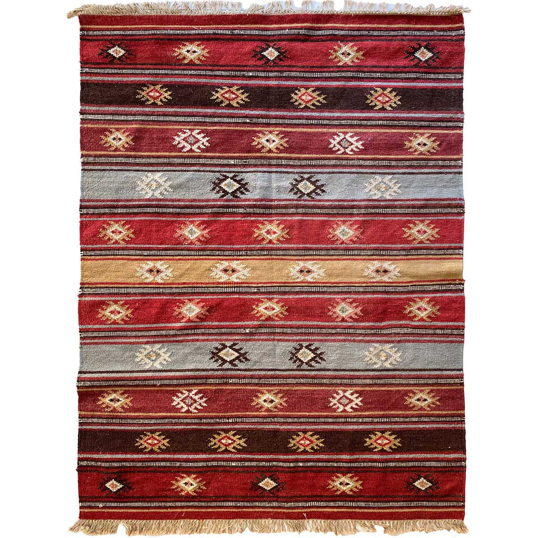 Zanskar Kilim - Size: 5.11 x 4.2 - Imam Carpet Co